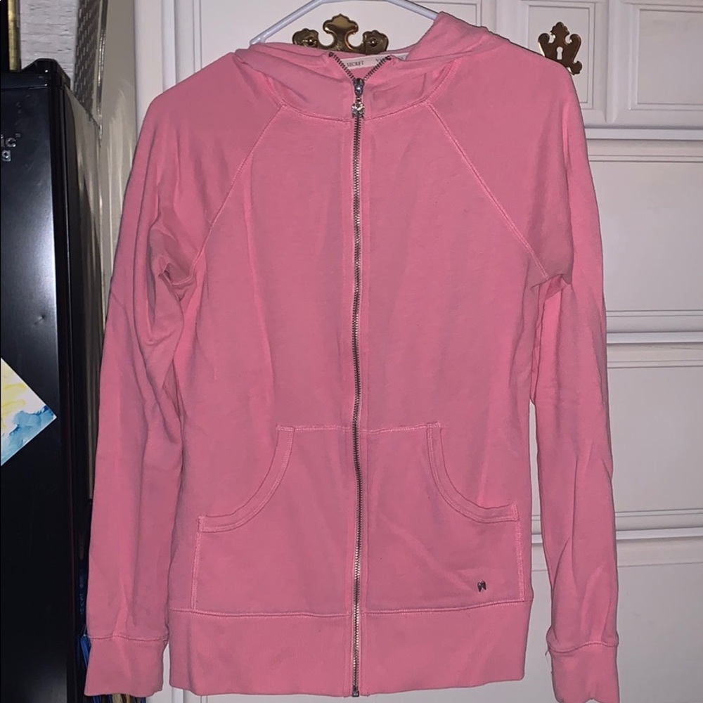 pink VS zip up
